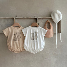 Load image into Gallery viewer, Y9448LS-Summer short-sleeved bunny print bodysuit