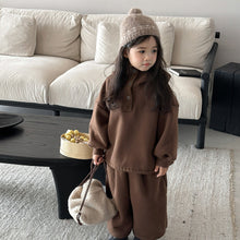 Load image into Gallery viewer, 25D02TG-冬季一體絨連帽加厚兩件套