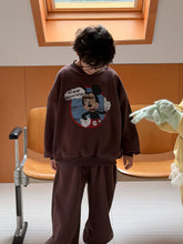 Load image into Gallery viewer, 2025D202TG-冬季復古卡通MK加絨休閒兩件套