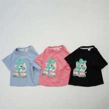 Load image into Gallery viewer, 24071PCW-Summer Korean ICE CREAM Bear Cotton Parent-child Top