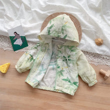 Load image into Gallery viewer, 2402237SE- Summer thin floral hooded sun protection jacket