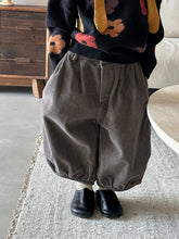 Load image into Gallery viewer, 25Q44PA-春季森系簡約燈芯絨燈籠寬褲