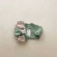 Load image into Gallery viewer, Y8307TG-Autumn Bear Print Top + Casual Pants Two-piece Set