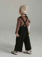 將圖片載入圖庫檢視器 BB2334PCW-秋季日系親子裝男女童闊腿休閒吊帶褲