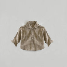 Load image into Gallery viewer, Y7303SE-Children's cotton plaid casual long-sleeved shirt