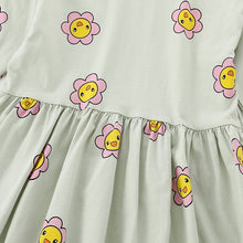 Load image into Gallery viewer, 8930DS-Autumn malwee European and American children's casual sunflower long-sleeved dress