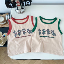 Load image into Gallery viewer, AT027TG-Korean style simple children's vest shorts two-piece suit