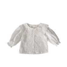 Load image into Gallery viewer, H10088LS-Spring Korean solid color large lapel shirt & suspender pants & beret