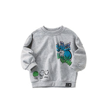 Load image into Gallery viewer, <Taiwan Pavilion> 8658SE-malwee autumn clothing European and American children's round neck smiley face casual long-sleeved top
