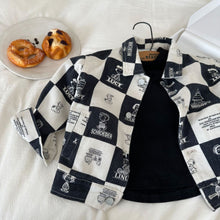 Load image into Gallery viewer, TC0812SE-Autumn boys and girls full print cartoon checkerboard jacket
