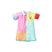 Load image into Gallery viewer, S1518DS-Little maven European and American summer stitching cotton girls dress