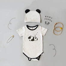 Load image into Gallery viewer, 71717LS-Summer Korean version of sleepy panda bodysuit + hat