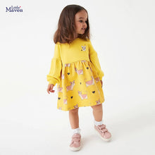 Load image into Gallery viewer, S1609DS-Little maven autumn cotton European and American cat girl dress