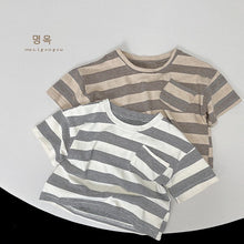 Load image into Gallery viewer, 23060SE-Summer short-sleeved striped T-shirt