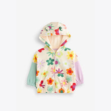 Load image into Gallery viewer, 9010SE-Autumn European and American children's casual zipper floral hooded jacket