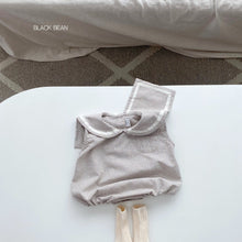 Load image into Gallery viewer, 6192LS-Navy style summer lapel girls jumpsuit