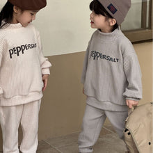 Load image into Gallery viewer, D83577TG-Autumn Half-High Collar Sweater Children's Set