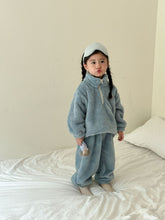 Load image into Gallery viewer, DZ240190JG-Autumn and winter flannel thickened top + trousers home set