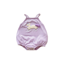 Load image into Gallery viewer, 2402288LS-Summer sling unicorn triangle bodysuit