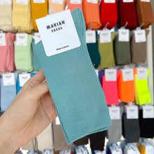 Load image into Gallery viewer, M-1605AC-Korean MARIAN Morandi color long tube socks for adults (5 pairs minimum order, can be mixed colors)