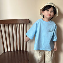 Load image into Gallery viewer, X83692SE-Summer pure cotton children's loose short-sleeved top
