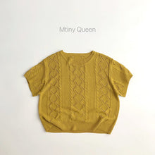 Load image into Gallery viewer, 23T10SE- Korean style cool and refreshing twisted hollow cotton sweater