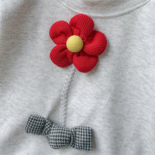 Load image into Gallery viewer, 2534007TG-秋季韓版嬰幼兒小花蕾絲長袖花邊棉質上衣長褲兩件套