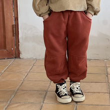 Load image into Gallery viewer, D83512PA-Autumn and winter solid color plus velvet sports casual pants