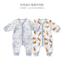 Load image into Gallery viewer, D23312LS-Air cotton baby warm zipper crawling clothes