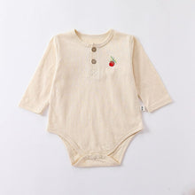Load image into Gallery viewer, D23205LS-Autumn pure cotton fruit embroidery long-sleeved bodysuit