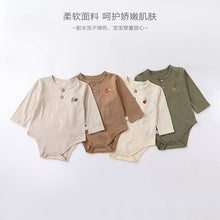 Load image into Gallery viewer, D23205LS-Autumn pure cotton fruit embroidery long-sleeved bodysuit