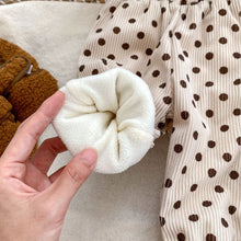 Load image into Gallery viewer, H10016PA-Autumn and winter Korean style corduroy thickened polka dot casual loose trousers