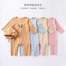Load image into Gallery viewer, D23291LS-Baby warm one-piece bottoming pajamas