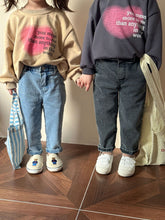 Load image into Gallery viewer, C85018PA-Boys and girls elastic soft denim cigarette trousers