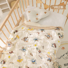 Load image into Gallery viewer, 2076AC-Cartoon Printed Baby Gauze Newborn Soft Absorbent Blanket Bath Towel