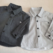 Load image into Gallery viewer, CC260843SE-春秋季純棉條紋長袖襯衫