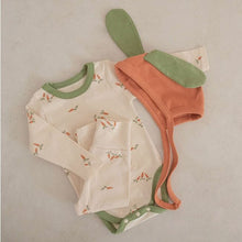 Load image into Gallery viewer, 081504LS-Autumn Carrot Print Baby Sweater + Hat