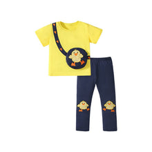 Load image into Gallery viewer, H22027TG-Summer cute chick short-sleeved top + leggings two-piece set