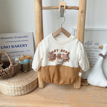 Load image into Gallery viewer, 2401325LS-Spring baby cute bear bodysuit