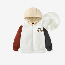 Load image into Gallery viewer, HC1098SE-Little Maven cartoon European and American print hooded plus velvet sweatshirt