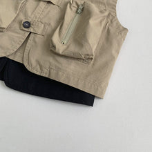 Load image into Gallery viewer, 88057SE-Spring and summer mountain retro workwear vest top