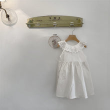 Load image into Gallery viewer, Y6414DS-Summer lace collar woven sleeveless dress