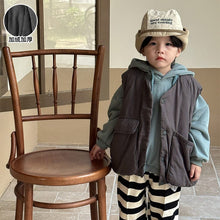 Load image into Gallery viewer, D83233SE- Autumn and winter children's thickened cotton warm work vest