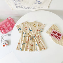 Load image into Gallery viewer, MDBDS2241DS-Summer Korean cotton short-sleeved floral dress