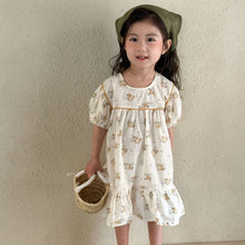 Load image into Gallery viewer, X86012DS-Summer pure cotton floral short-sleeved princess dress