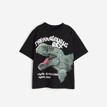Load image into Gallery viewer, 9271SE-Summer Dinosaur Round Neck Short Sleeve Top