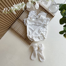 Load image into Gallery viewer, Y9435LS-Summer style wave curling large lapel bodysuit