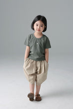 Load image into Gallery viewer, BB2426PCW-Summer short-sleeved T-shirt for boys and girls solid color basic round neck parent-child top