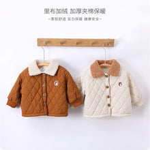 Load image into Gallery viewer, D23379TG-Winter baby boy and girl quilted jacket + pants two-piece set