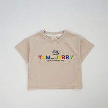 Load image into Gallery viewer, 625080PCW-Summer Korean style short-sleeved cartoon loose parent-child tops